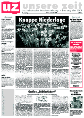 Titelblatt der UZ vom 7.12.2007