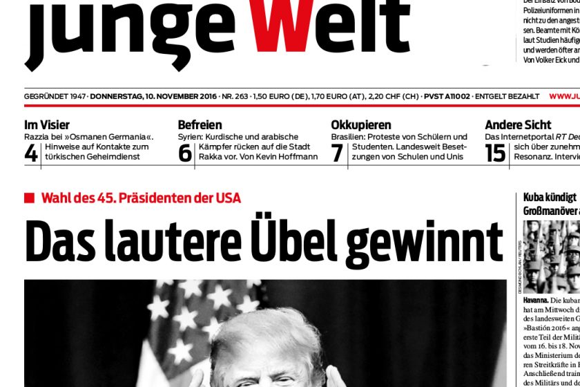 junge Welt, 16.11.2016