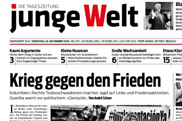 junge Welt, 22.11.2016