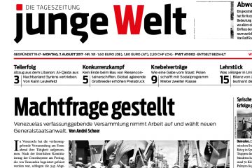 junge Welt, 7. August 2017