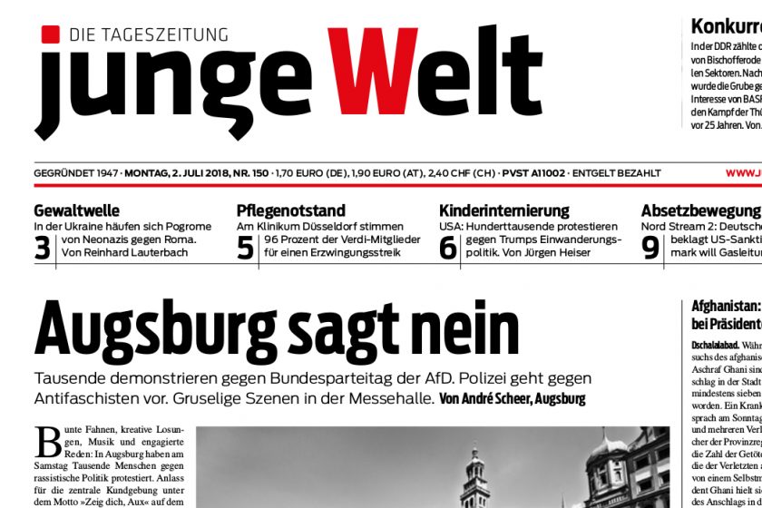 junge Welt, 2. Juli 2018