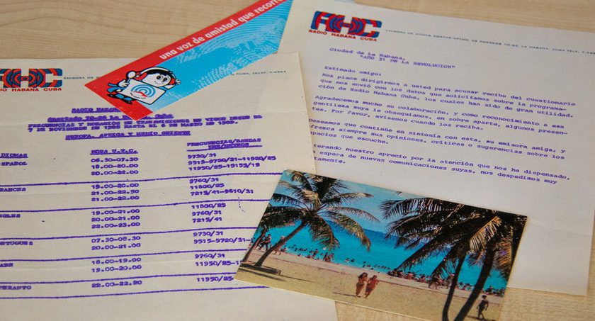 Ende der 80er Jahre noch analog: Post an den Autor von Radio Habana Cuba
